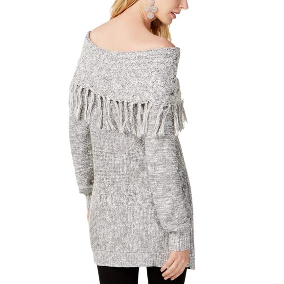 NEW Inc Foldover Knit Off-the-Shoulder Sweater - Picture 2 of 2